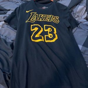 Black Nike Lakers T-Shirt - Size Medium